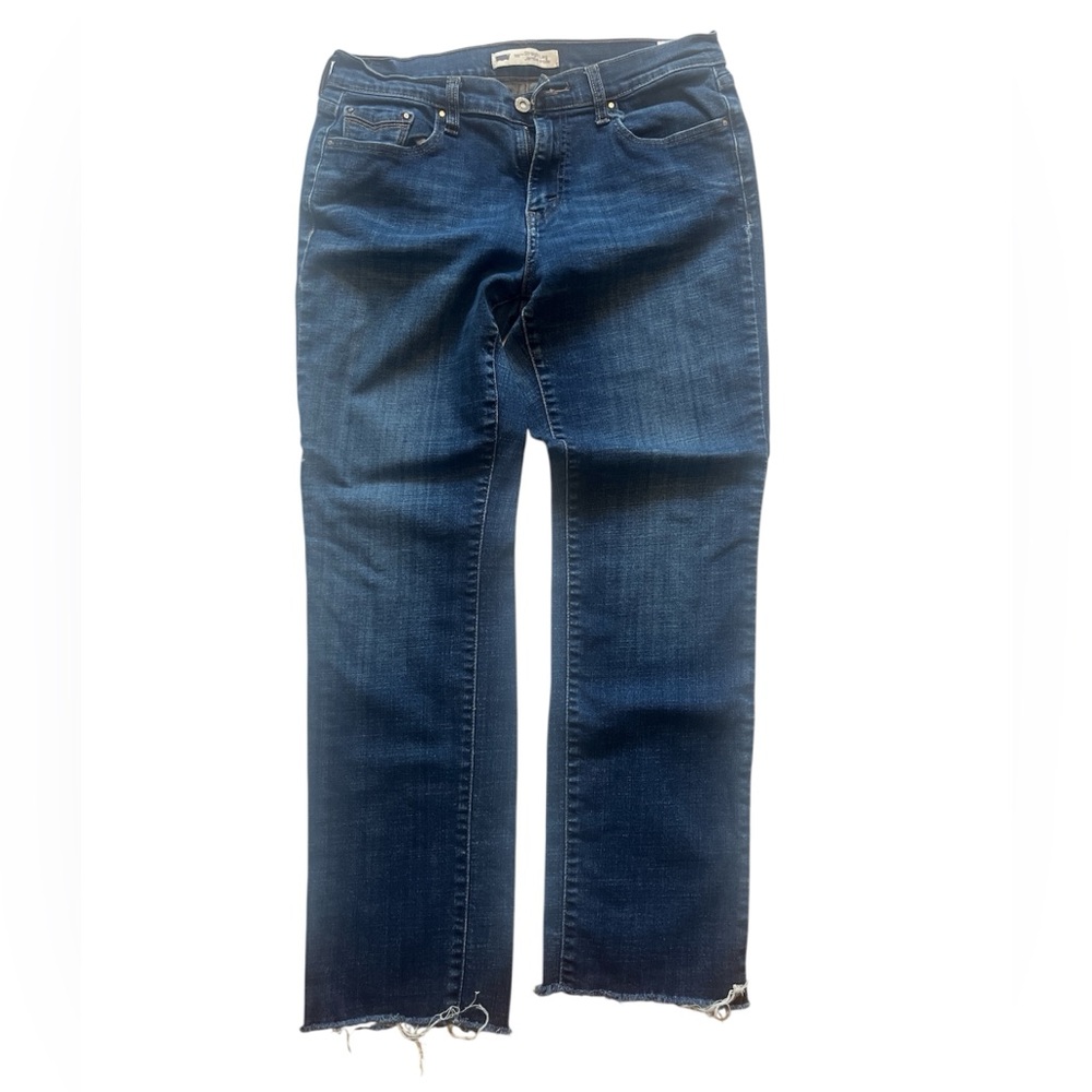 Levi’s Straight Leg, Raw Hem Jeans